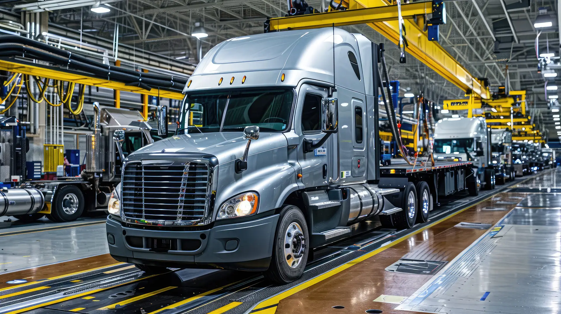 Automotive manufacturing undergoing digital transformation with Industry 4.0 integration.