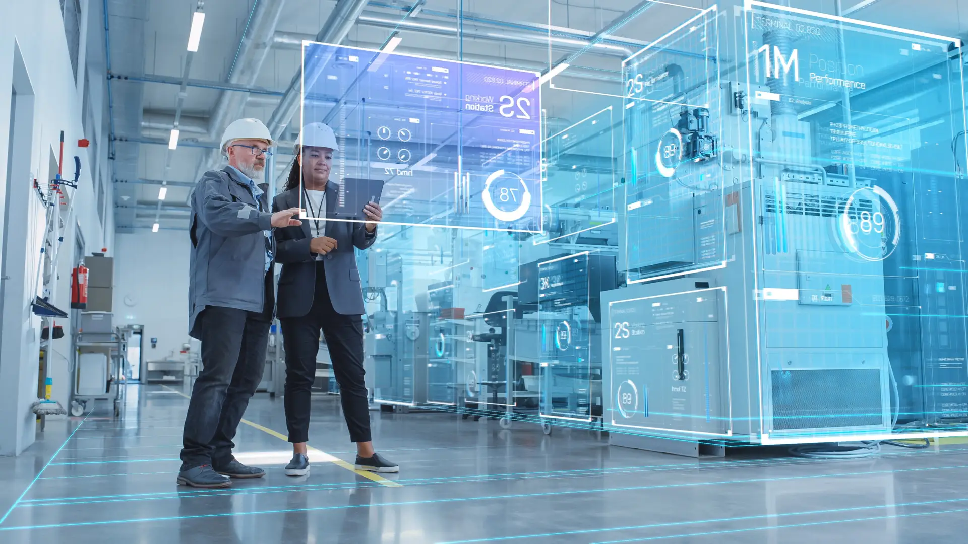 Industry 4.0 digital transformation improves manufacturing productivity.