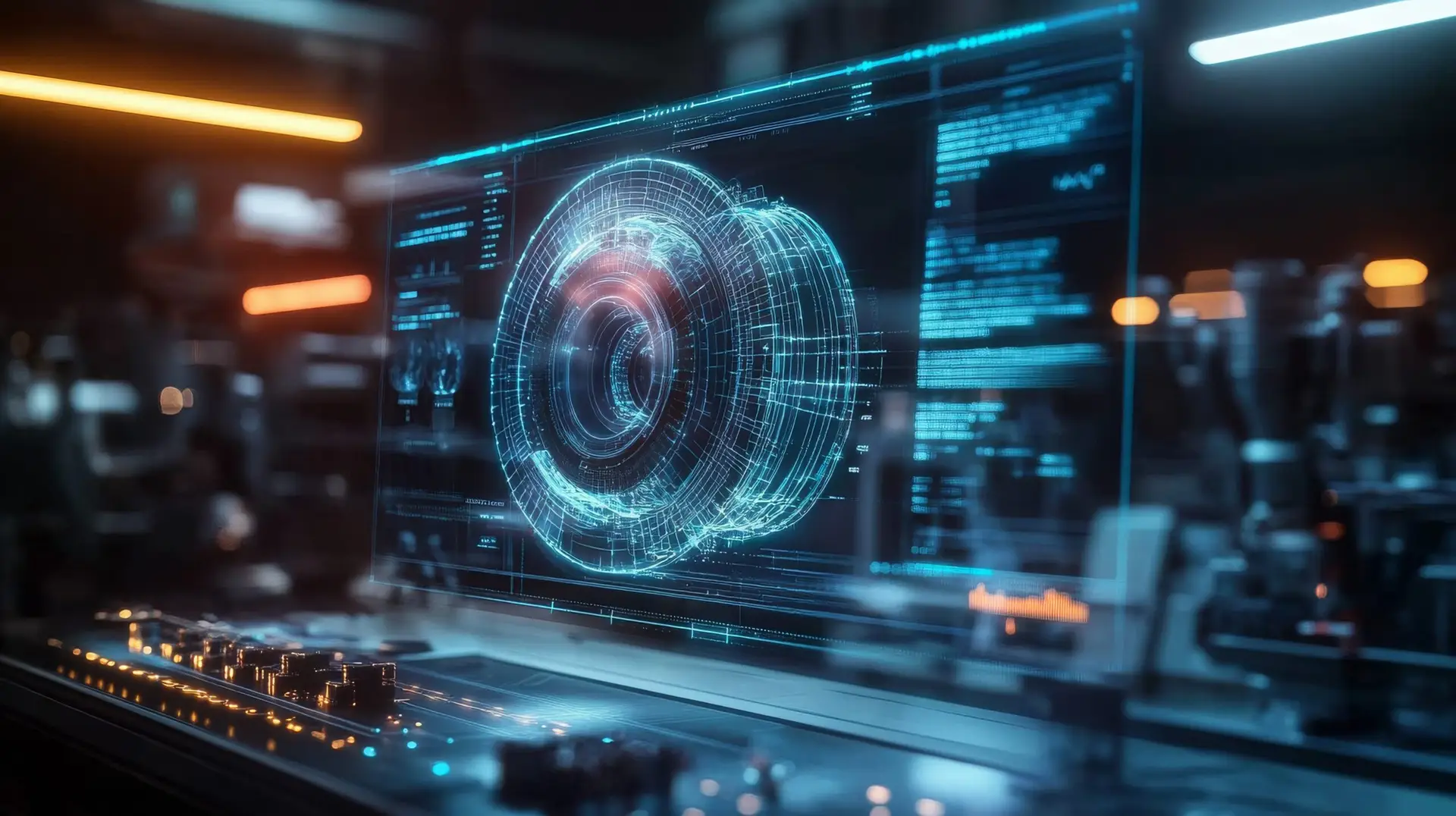 Engineers using data analysis tools for mechanical engineering design, including finite element analysis and computational fluid dynamics CFD simulation on complex geometries.